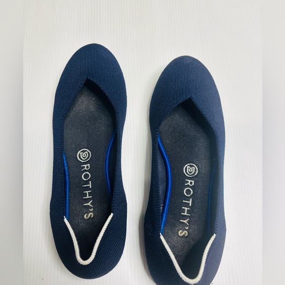 Rothy's The Flat in Maritime Navy Ballet Flats Round Toe - Picture 3 of 10